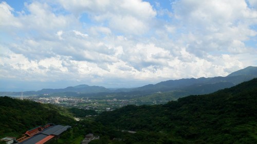 View of the Jinshan Valley from the monastery